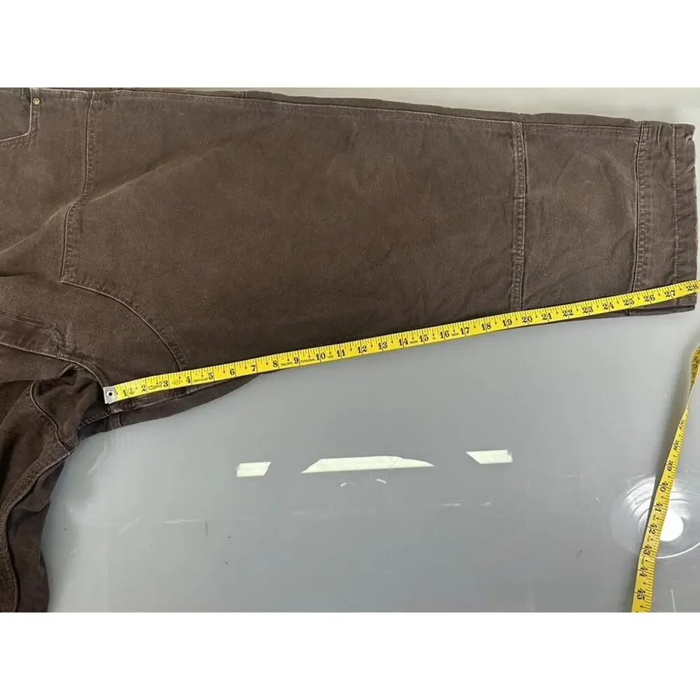 Carhartt Brown Denim Overalls 52/30 - Picture 13 of 14